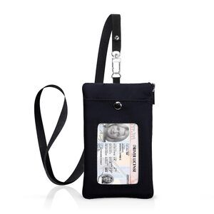 8184 Small Womens Wallet With Id Window Minimalist Badge Holder Side